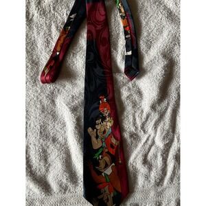 Cartoon Network Necktie Mens OS Red Blue Excellent Hanna-Barbera Characters Tie